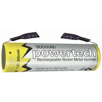 1.2V AAA 900mAh Rechargeable Ni-MH Powertech Battery - Solder Tab