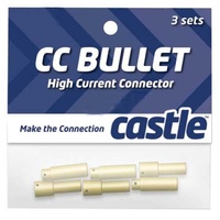 Castle Creations 4mm High Current Bullet Connector Set (3pr) CSECCBUL43