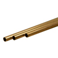 K&S 9838 THIN WALL BRASS TUBE  (300MM LENGTHS) 5MM OD X .225MM WALL (3 PIECES)