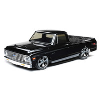 Losi V100 1972 Chevy C10 Pick-Up Truck, 1/10 On-Road RTR, Black, LOS03034T2