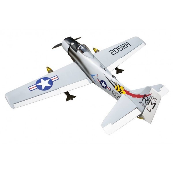 Seagull Model Skyraider Warbird RC Plane 10cc ARF Bee Scheme