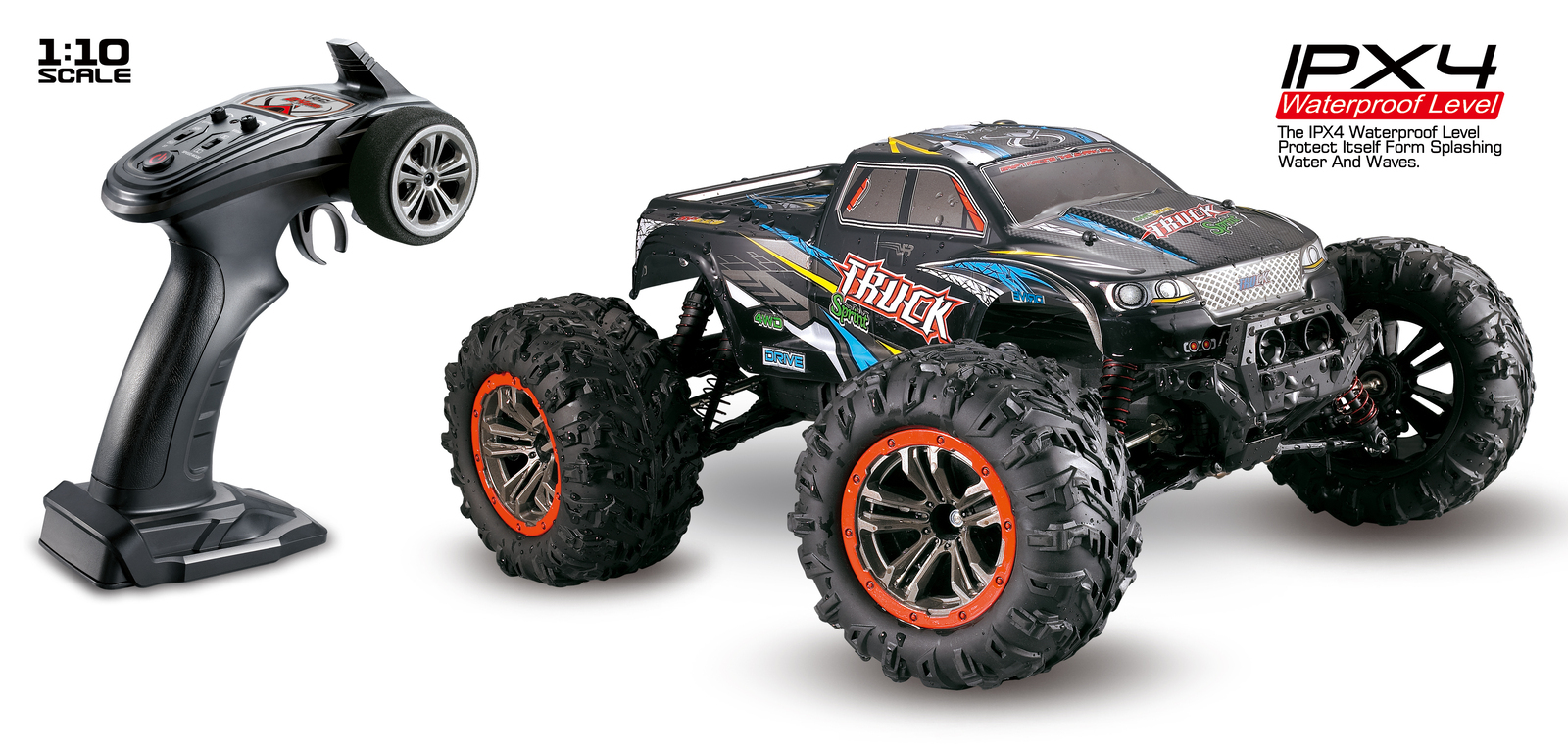 TORNADO RC 1/10 IPX4 4WD BRUSHED MONSTER TRUCK | ALBURY RC MODELS TRC-9125