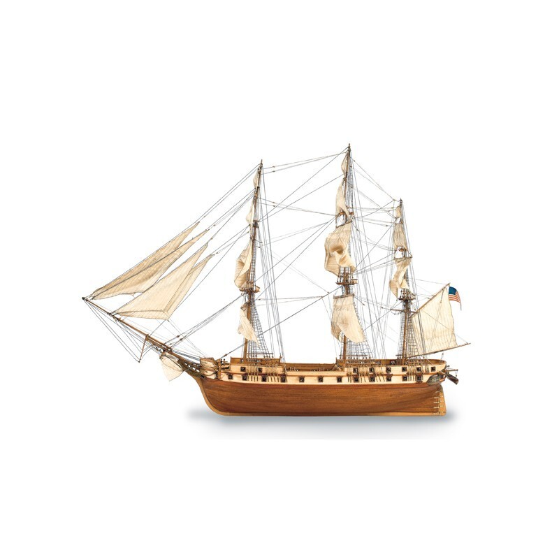 USS CONSTELLATION WOODEN SHIP MODEL