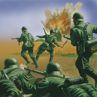 AIRFIX WWII GERMAN INFANTRY, 1:72