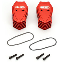 ROCKER COVERS ANODISED RED, PAIR