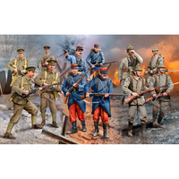 REVELL SET WWI GERMAN/BRITISH/FRENCH INFANTRY 1:35