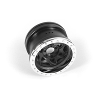 RIMS, 2.2 WALKER EVANS CHROME/BLACK 2PCS