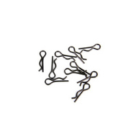 3mm Body Clip (Black) (10pcs)