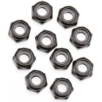 M3 NYLON LOCKING HEX NUT (BLACK ) 10PCS