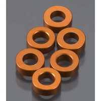 2X6MM SPACER ORANGE 6 PCS*