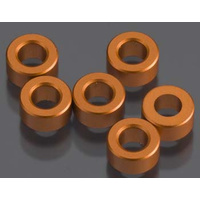 3X6MM SPACER ORANGE 6 PCS*