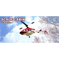 CANOPY, SCALE, BELL 222 STYLE, RED