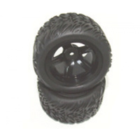 WHEELS COMPLETE(TRUGGY)-BLACK RIMS