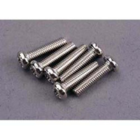 Screws, 3x12mm roundhead machine (6) *