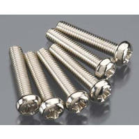 Screws, 3x15mm roundhead machine (6)
