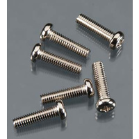 Screws, 4x15mm roundhead machine (6)