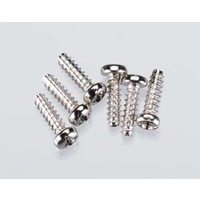 Screws, 3x10mm roundhead self-tapping (6
