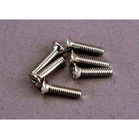 Screws, 2x8mm countersunk machine (6) *