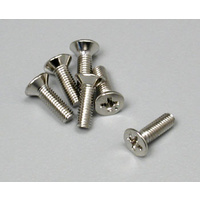 Screws, 3x10mm countersunk machine (6)