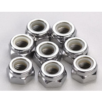 Nuts, 5mm nylon locking (8)