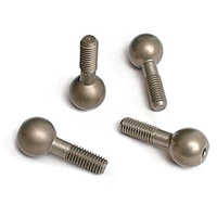 Pivot balls, hard-anodized 7075-T6 alumi