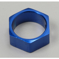 Brake adapter, hex aluminum (blue) (use