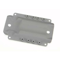 Skidplate, transmission, nylon (grey) (f