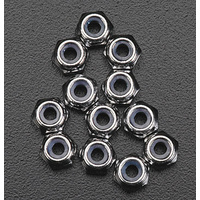 Nuts, 2.5mm nylon locking (12)
