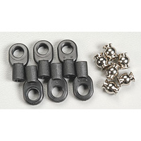 Rod ends, small, with hollow balls (6) (