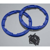 Sidewall protector, beadlock style (blue
