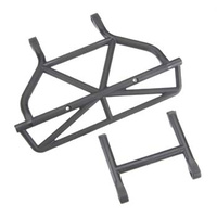 Bumper, rear/ bumper mount, rear (black)