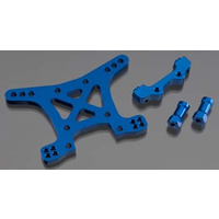 Shock tower, front, 7075-T6 aluminum (bl