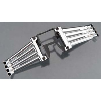 Header pipes, Satin Chrome