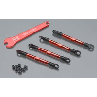 Toe links, aluminum (red-anodized) (4) (