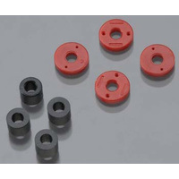 Piston, damper (2x0.5mm hole, red) (4)/