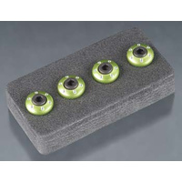 Wheel nut washer green