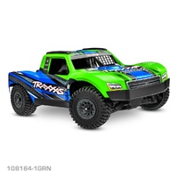Traxxas Mini Slash 4X4 BL2S RC Short Course Truck Electric Brushless 4WD 1/16 Scale RTR GREEN