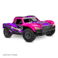 Traxxas Mini Slash 4X4 BL2S RC Short Course Truck Electric Brushless 4WD 1/16 Scale RTR PINK
