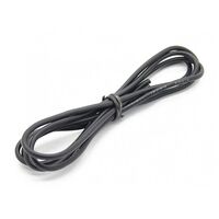 SILICONE WIRE 18AWG 1MTR BLACK