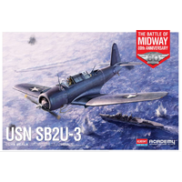 ACADEMY 1/48 USN SB2U-3 "BATTLE OF MIDWAY" 80TH ANNIVERSARY PLASTIC MODEL KIT 12350