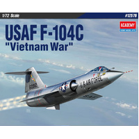 ACADEMY 1/72 USAF F-104C "VIETNAM WAR" PLASTIC MODEL KIT [12576]
