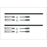 TY1 CARBON ADJUST RODS M2 250M  3188
