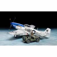 TAMIYA P-51D & 4X4 LIGHT VEHICLE 1:48 25205