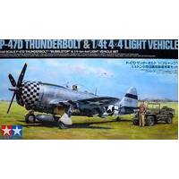 TAMIYA P-47D BUBBLETOP & 4X4 LV 1:48 25214