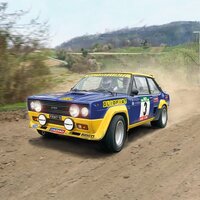 ITALERI FIAT 131 ABARTH RALLY OLIO FIAT, NEW DECALS 1/24 3667