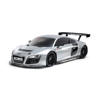TAMIYA AUDI R8 LMS 2008 - SILVER PAINTED BODY (TT-02) 47517