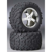 TRAXXAS  TYRES AND WHEELS ASSY 4973R