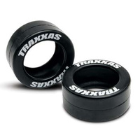 TRAXXAS Tires, rubber (2) (fits Traxxas wheelie
