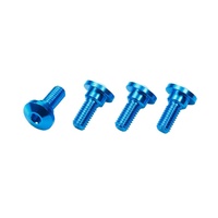 Tamiya  (OP1862) Aluminum Servo Step Screws (4 pcs) Blue 54862