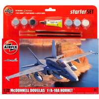 AIRFIX LARGE STARTER SET - MCDONNELL DOUGLAS F-18 HORNET 55313